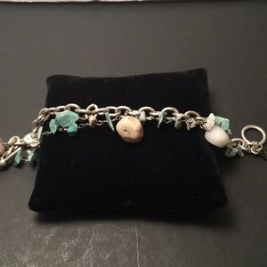 Express silver stone  bracelet ,7,5